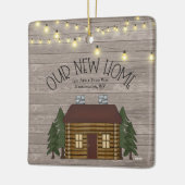 Farmhouse Rustic Primitive New Home Persoonlijk Keramisch Ornament (Links)