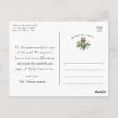 Farmhouse Rustisch Blijf Cozy Winter Wint Kerstmis Briefkaart (Achterkant)