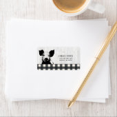 Farmhouse Style Black White Play Wood Label (Insitu)