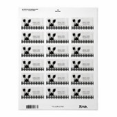 Farmhouse Style Black White Play Wood Label (Full Sheet)