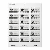 Farmhouse Style Black White Pset Koe Wood Label (Full Sheet)
