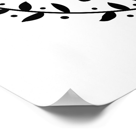 Farmhouse Style Jesus houdt van me Rustic Vine Wre Poster (Hoek)