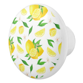 Farmhouse Style Lemons/Slicks Ceramic Knob. Keramische Knop