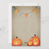 Farmhouse Style Pumpkin Carving Party Uitnodiging (Achterkant)