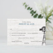 Farmhouse Windmill Réponse Invitation (Debout devant)
