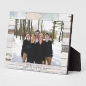 Farmhouse Wood Nom personnalisé Plaque photo (Côté)