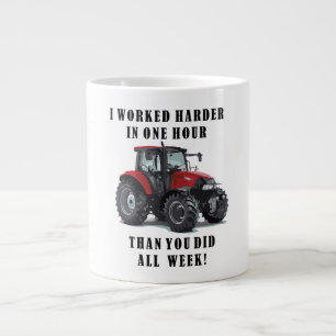 Farming Tractor Hard Work Quotes Extra Grote Beker