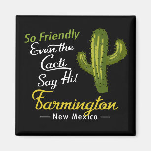 Farmington Cactus Funny Retro Magneet