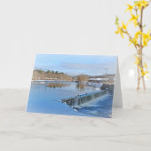 Farmington River Notecard Kaart (Gele Bloem)