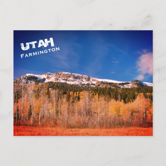 Farmington, Utah, landschap in het Wasatch-gebergt Briefkaart (Voorkant)