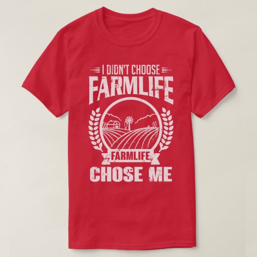 Farmlife koos voor mij wit t-shirt (Design voorkant)