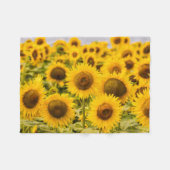 Farms | A Sunflower Field Fleece Deken (Voorkant (Horizontaal))