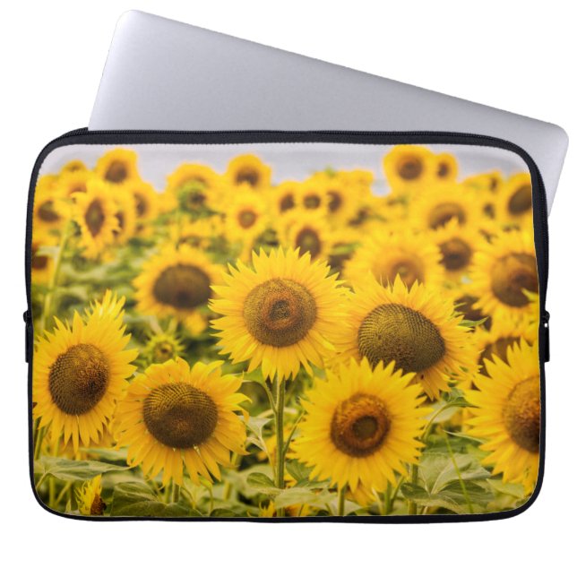 Farms | A Sunflower Field Laptop Sleeve (Voorkant)