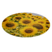 Farms | A Sunflower Field Snijplank (Hoek)