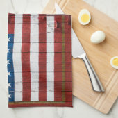 Farms | American Flag Barn Mural Theedoek (Quarter Fold)