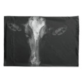 Farms | B&W Cow Head Shot Kussensloop (Achterkant)