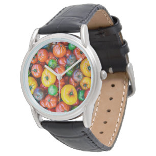 Farms Colorful Tomato Harvest Horloge