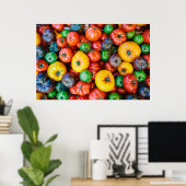 Farms Colorful Tomato Harvest Poster (Thuiskantoor)