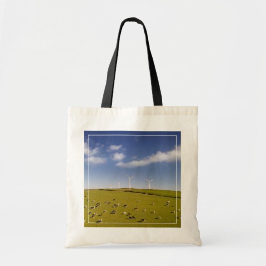 Farms | Cows Near Windmill Farm Tote Bag (Voorkant)