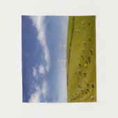 Farms | Cows Near Windmill Farm Wandkleed (Voorkant)