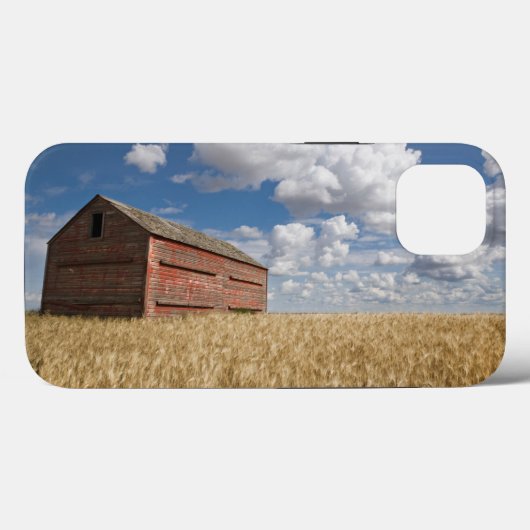 Farms | Old Red Barn in Wheat Field Case-Mate iPhone Case (Achterkant (horizontaal))