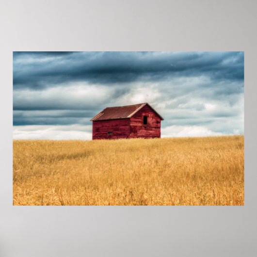 Farms | Old Red Barn Poster (Voorkant)