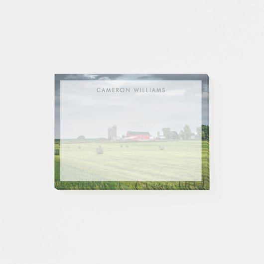 Farms Red Barn & Silo in Spring Post-it® Notes (Voorkant)