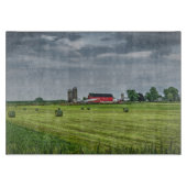 Farms Red Barn & Silo in Spring Snijplank (Voorkant)