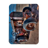 Farms | Rusty Antique Tractor Magneet (Verticaal)
