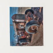 Farms | Rusty Antique Tractor Wandkleed (Voorkant)