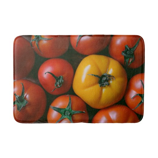 Farms Shiny Red & Yellow Tomatoes Badmat (Voorkant)