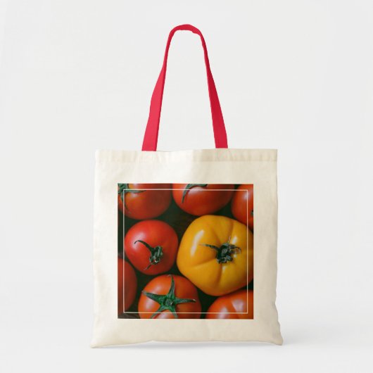 Farms Shiny Red & Yellow Tomatoes Tote Bag (Voorkant)