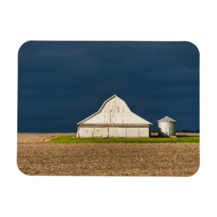 Farms White Barn & Silo Magneet
