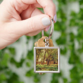 Farmstead under Trees Sleutelhanger (Hand)