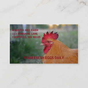 FARMSTYLE ROOSTER-VISITEKAARTJES VISITEKAARTJE
