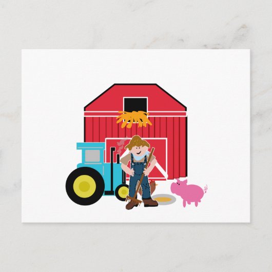 Farmyard Briefkaart (Voorkant)