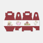 Farmyard Fun Favor Box Bedankdoosjes (Uitgevouwen)