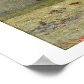 Farmyard (olie op doek) poster (Hoek)