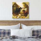 Farmyard Scene Canvas Afdruk (Insitu (Slaapkamer))
