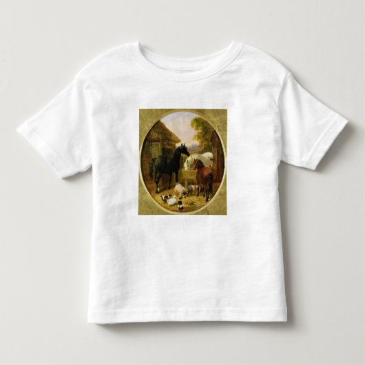 Farmyard Scene Kinder Shirts (Voorkant)
