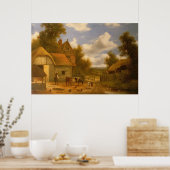 Farmyard Scene Poster (Keuken)