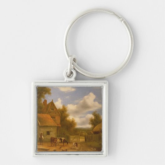 Farmyard Scene Sleutelhanger (Voorkant)