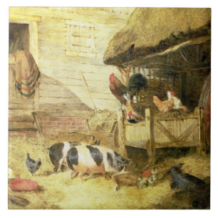 Farmyard Scene Tegeltje