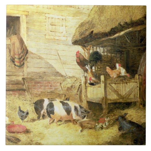 Farmyard Scene Tegeltje (Voorkant)