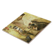 Farmyard Scene Tegeltje (Zijkant)