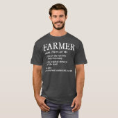 Farner Definition Funny Farmer Farming Mannen T-shirt (Voorkant volledig)