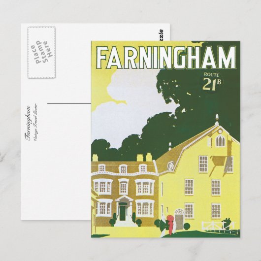 Farningham Briefkaart (Voorkant / Achterkant)