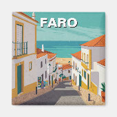 Faro Portugal Algarve Reizen Magneet (Voorkant)