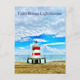 Faro Rosso Vuurtoren Rood Italië Briefkaart