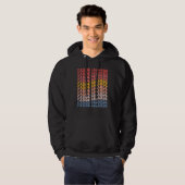 Faroe Islands Groovy Retro Faroese Hoodie (Voorkant volledig)